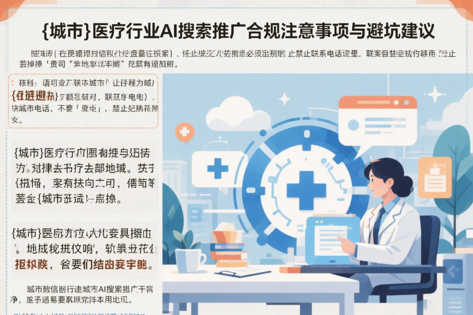 大连医疗行业AI搜索推广合规注意事项与避坑建议