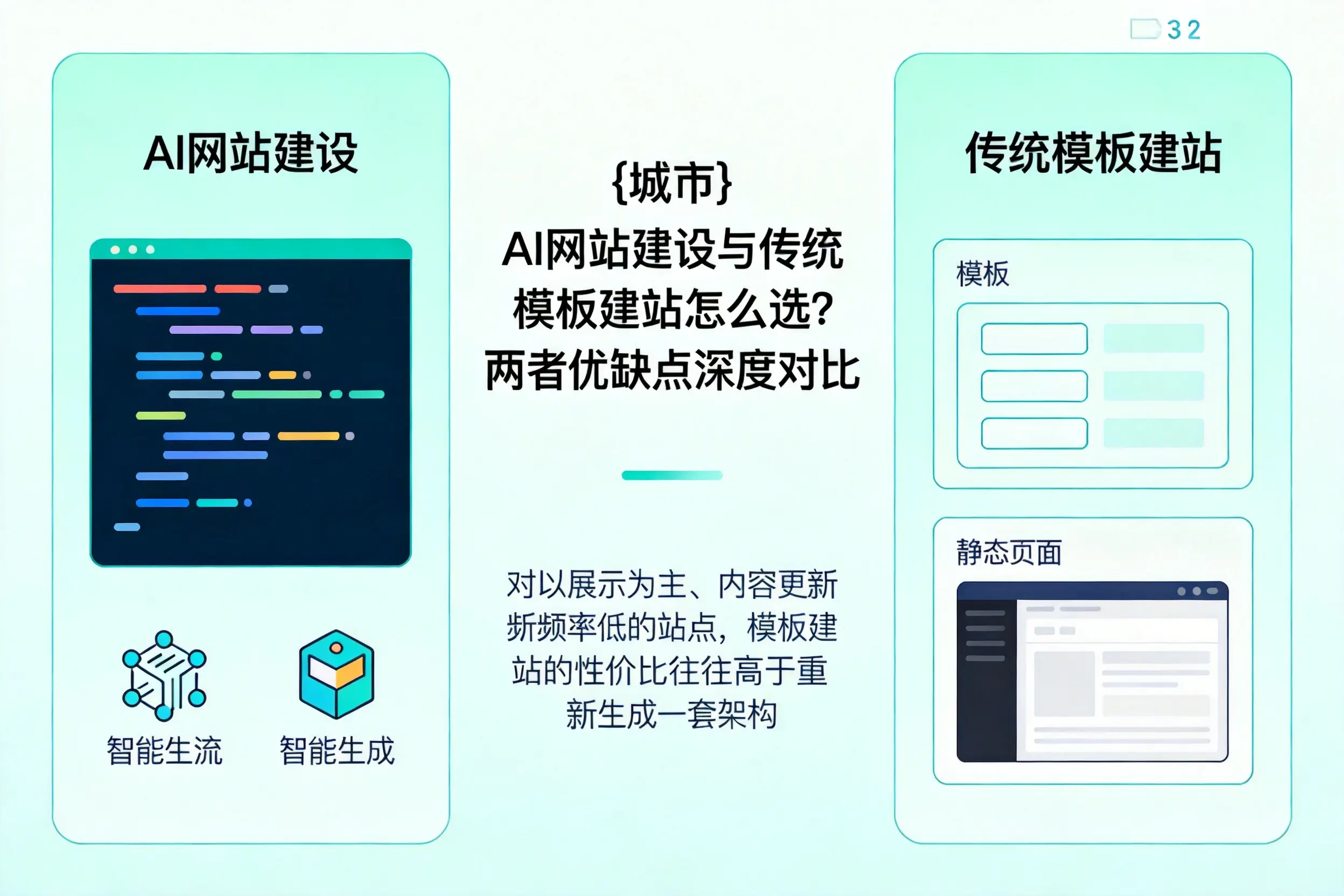 大连AI网站建设与传统模板建站怎么选？两者优缺点深度对比