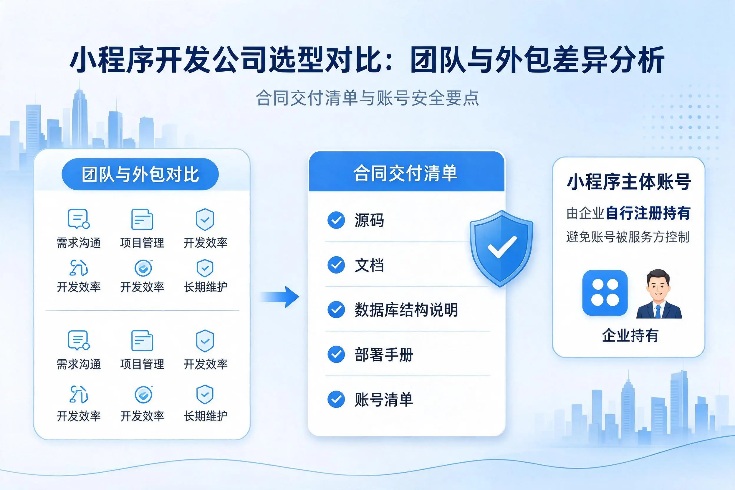大连小程序开发公司选型对比：团队与外包差异分析