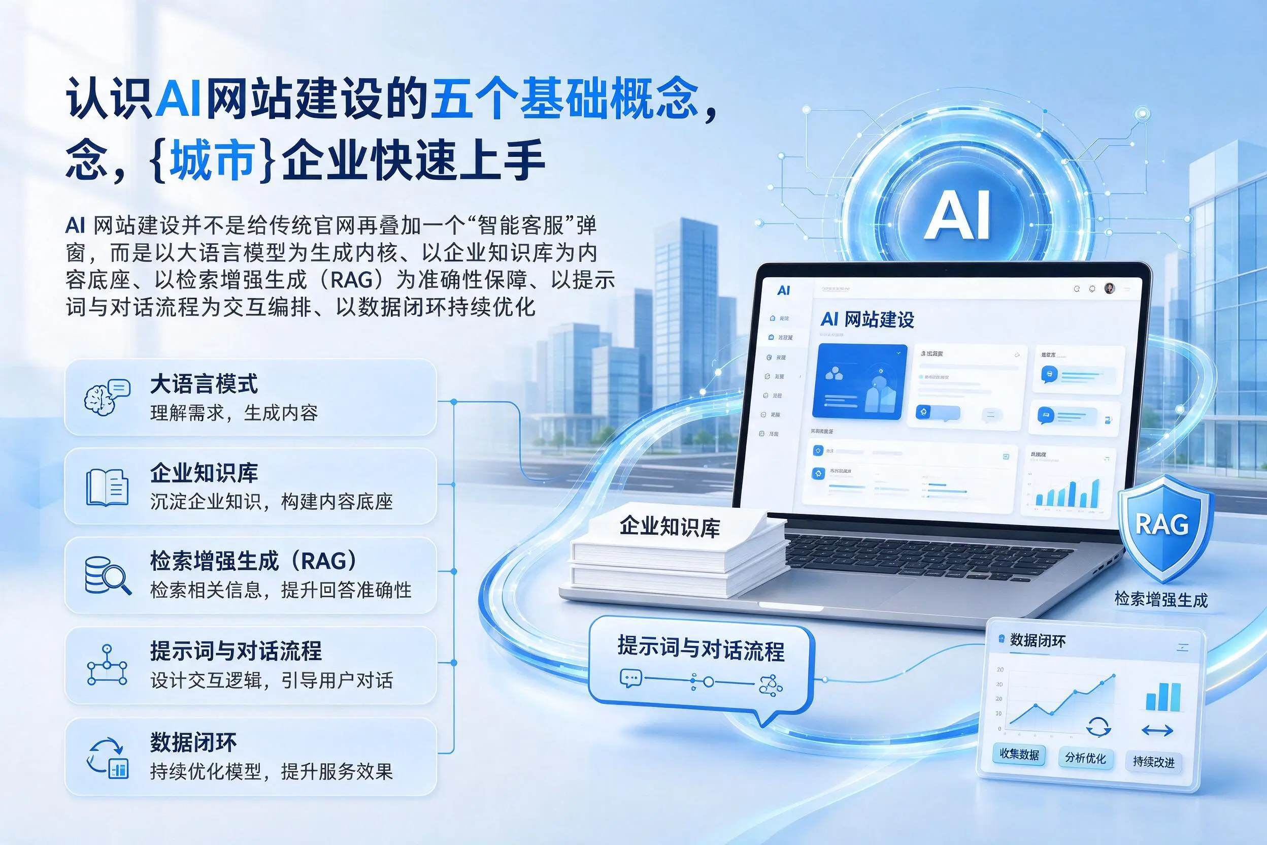 认识AI网站建设的五个基础概念，大连企业快速上手