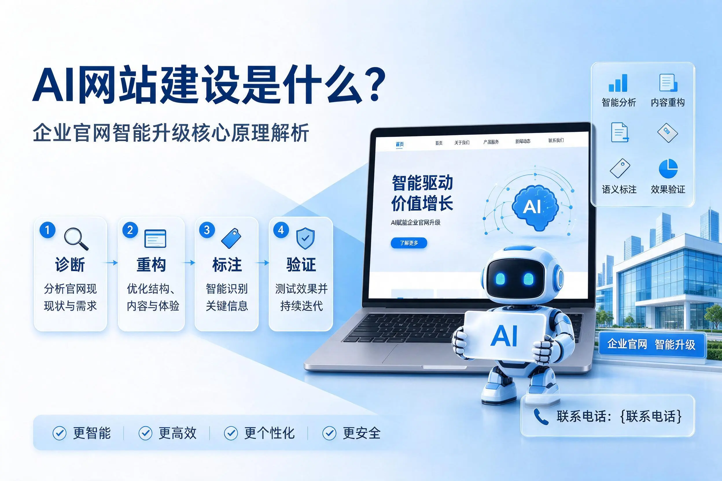AI网站建设是什么?大连企业官网智能升级核心原理解析