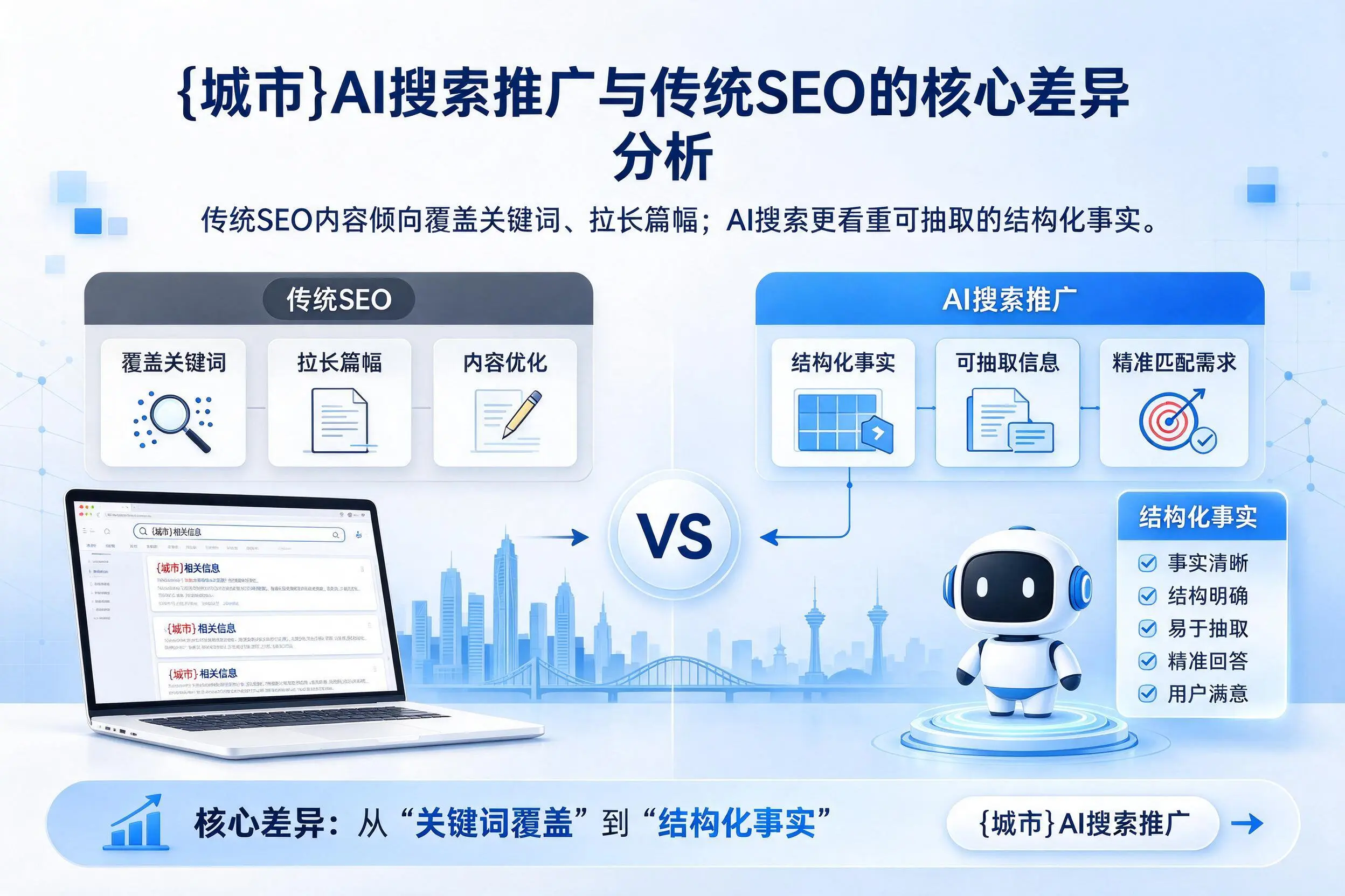 大连AI搜索推广与传统SEO的核心差异分析